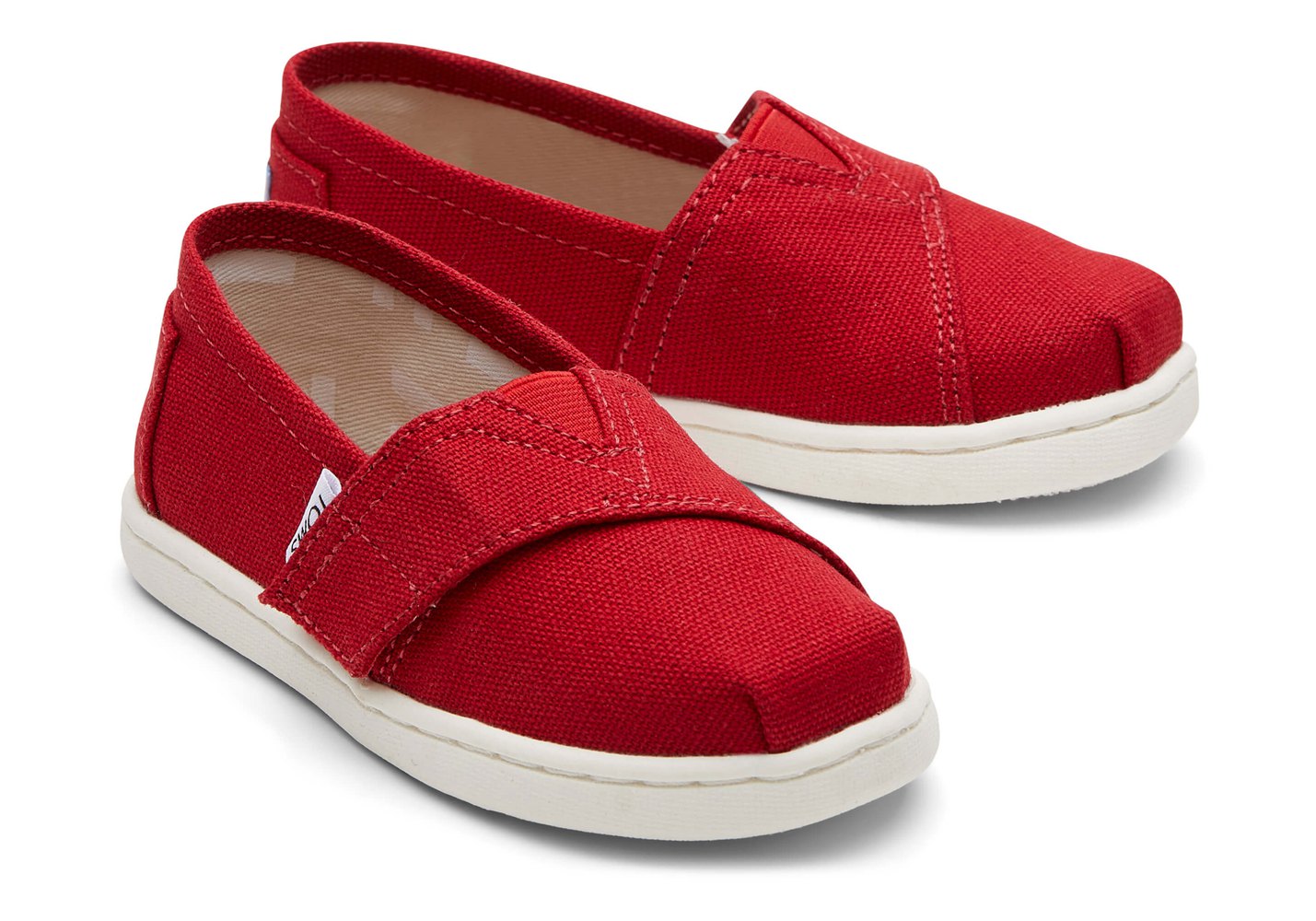 Toms Alpargata Tiny Canvas Espadrille Red - Kids - 84062-VNZF